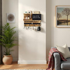 Key Holder Wall Mount with Shelf, Key Hooks - Image 6