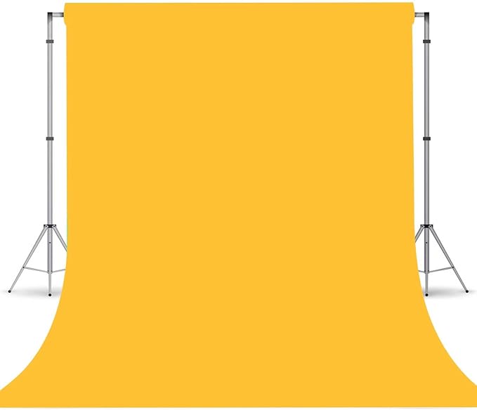 Yellow Photo Backdrop, Photo Booth Portrait Photography Background, Studio by TERSUM
