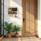 Key Holder Wall Mount with Shelf, Key Hooks - Image 3