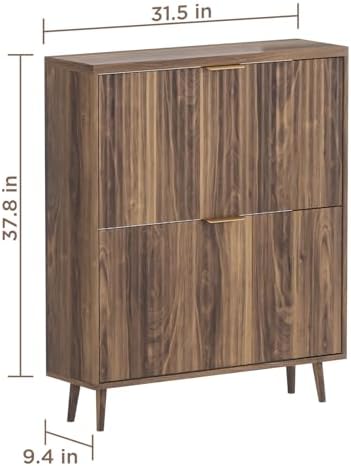 Shoe Cabinet Storage, Modern Freestanding Organizer - Image 2