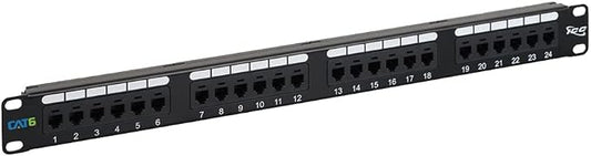 ICC CAT6 Patch Panel, UL Listed & PoE++ Rated Gigabit Applications, Rackmount by ICC