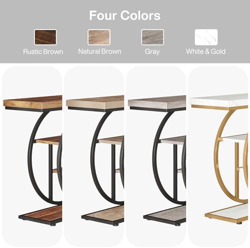 Tribesigns 41.3" Console Table, Industrial 4-Tier Sofa Entryway Table - Image 3