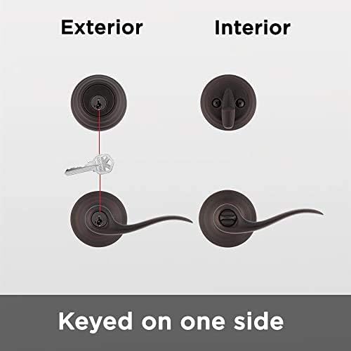 Kwikset 991 Tustin Entry Lever and Single Cylinder Deadbolt Combo Pack - Image 10