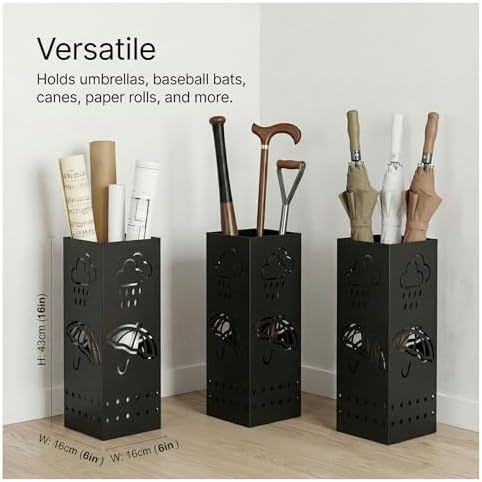 BEWBBAT Umbrella Stand Rack for Entryway, Free Standing Umbrella Storage - Image 2