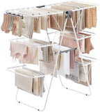 SONGMICS Clothes Drying Rack, Foldable 3-Level Laundry Rack, Free-Standing by SONGMICSbySONGMICSHOME