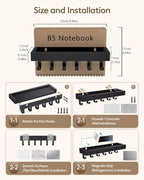 Key Holder Wall Mount Magnetic Adhesive, Key Hooks Rack - Image 3