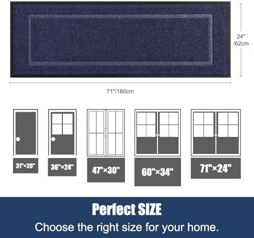Extra Large Front Door Mat Outside Entrance Indoor Doormat, Outdoor Door Mats - Image 2