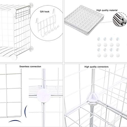 C&AHOME Wire Cube Storage, 12-Cube Storage Organizer Metal, C Grids - Image 6