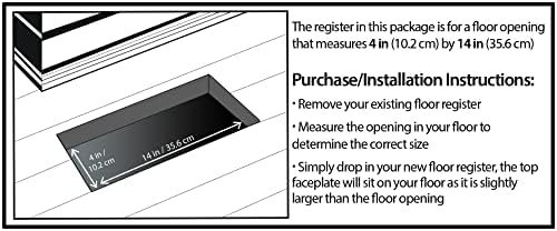 Decor Grates PL414-WH Floor Register - Image 4