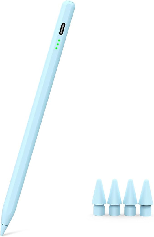 Blue Pen for iPad – Fast Charging, Palm Rejection and Tilt Sensitivity by MystiLuck
