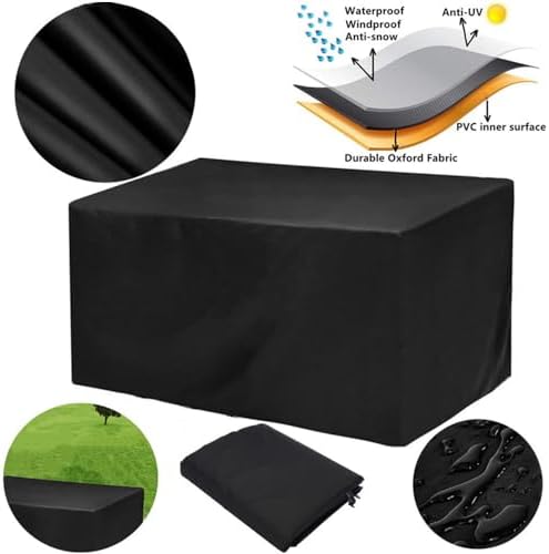 Patio Furniture Covers Waterproof 48 x 32 x 32 Inch Outdoor Patio Table Covers - Image 3