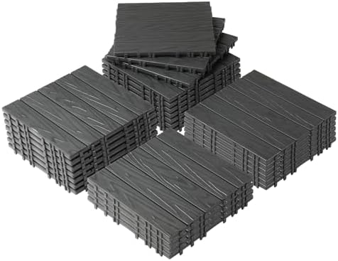 Interlocking Deck Tiles, 11.8"x11.8" Balcony Flooring by Unknown