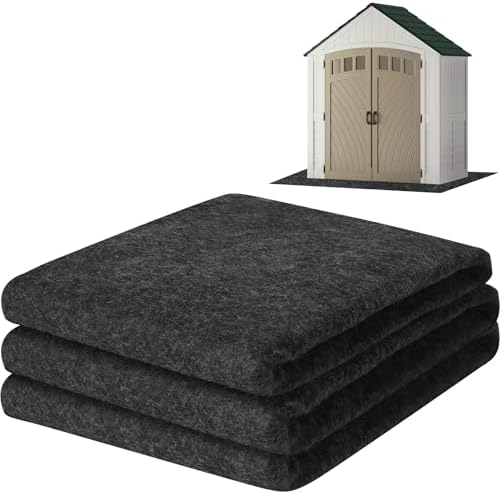ToLanbbt Outdoor Storage Shed Floor Mat, 8.2 x 6 FT Waterproof Carport Mat by ToLanbbt