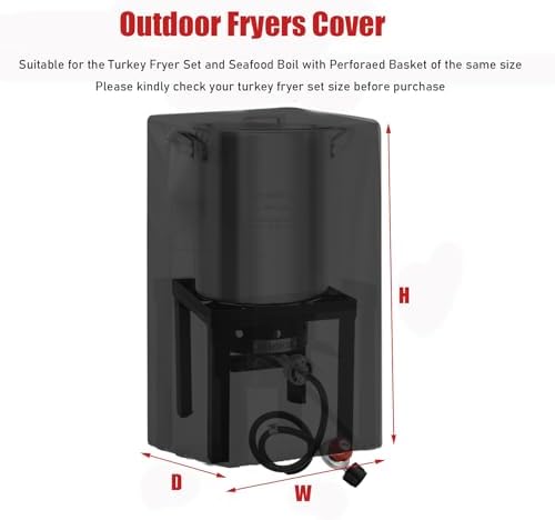 Outdoor Fryers Cover for ROVSUN 30QT Turkey Fryer - Image 2