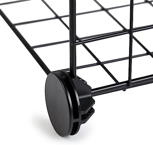 Amazon Basics 6-Cube Wire Grid Stackable Storage Organizer, Metal Shelving Unit - Image 5