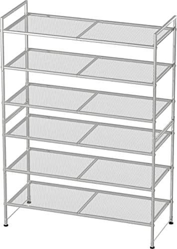 Simple Houseware 3-Tier Stackable Mesh Shoe Rack - Image 6