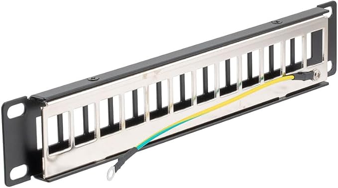 NavePoint 10 Inch Wide 12-Port Modular Patch Panel - Image 3