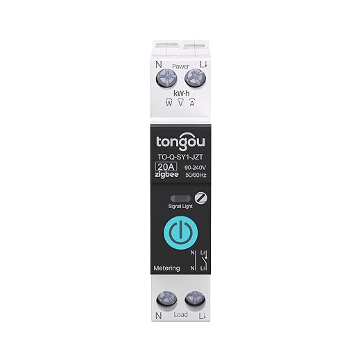 TONGOU ZigBee DIY Smart Switch 20A| DIN Rail Switch| 1P+N 90-240VAC| Real-time by TONGOU-Benefityourlife
