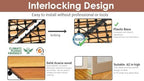 PrimeZone 27 PCS Solid Acacia Wood Interlocking Patio Deck Tiles Outdoor - Image 4