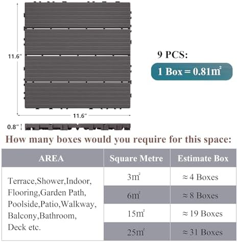 9 PCS Interlocking Deck Tiles - Image 3