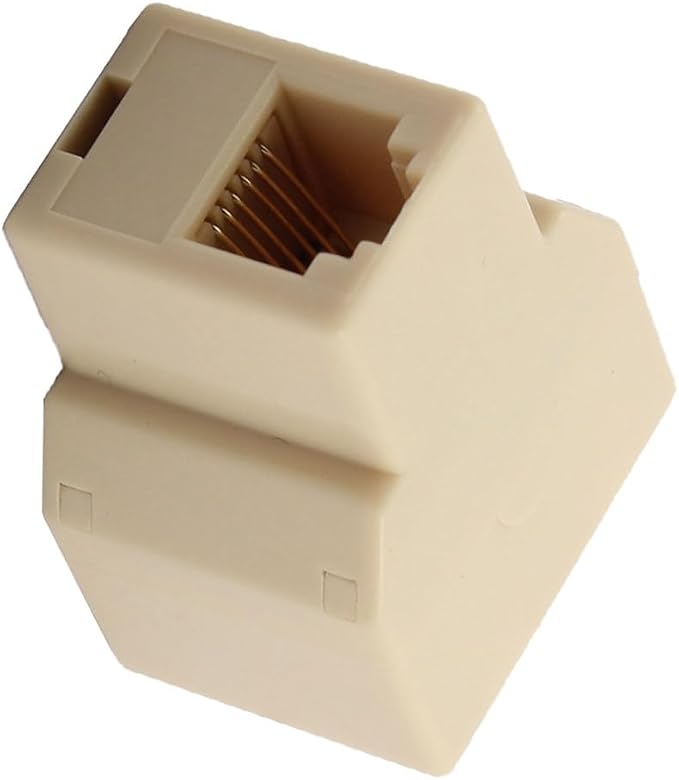 uxcell® Home RJ12 6P6C 1 Female to 2 Female Port Telephone Wire Cable Connector - Image 3