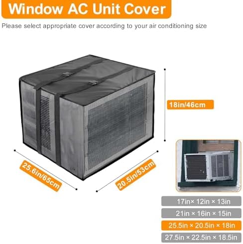 Demao AC Screen Cover for Outside Unit, 25.6" W × 21" D × 18" H Universal - Image 2
