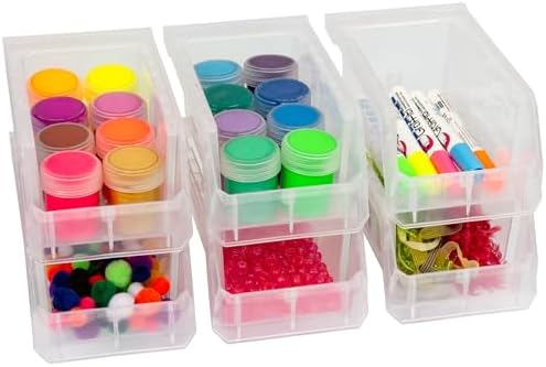 ReadySpace Small Stackable Plastic Storage Bins - Image 4