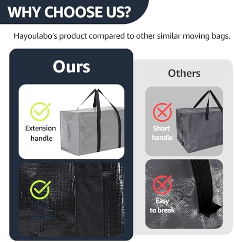 Moving Bags Heavy Duty Extra Large, Moving Boxes, Moving Supplies Essentials - Image 4