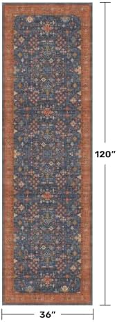 Washable 10 ft Long Runner for Hallway - Image 2