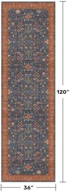 Washable 10 ft Long Runner for Hallway - Image 2