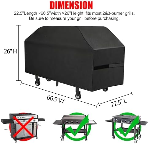Griddle Cover, 36 Inch BBQ Gas Flat Top Grill Cover - Image 2