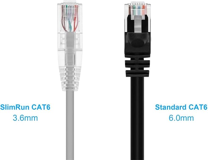 Monoprice Cat6 7ft Gray Component Level Patch Cable UTP 28AWG 550MHz Pure Bare - Image 2