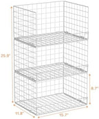Yociyoga Closet Organizers and Storage Basket- 3-Tier Stackable Storage Bins - Image 7