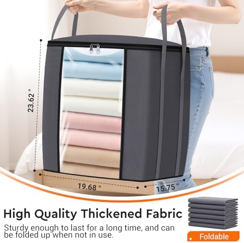 TasticTotes 120L Extra Large Blanket Clothes Storage Bags, 2 Pack - Image 2