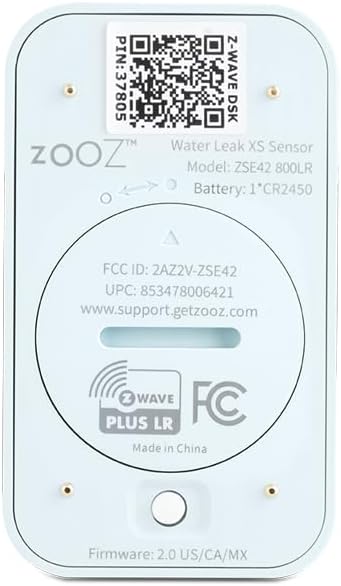 Zooz 800 Series Z-Wave Long Range Water Leak XS Sensor ZSE42 800LR - Image 3