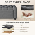 Storage Ottoman Bench, Large Entryway Ottoman - Image 4