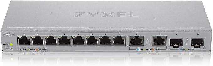 Zyxel 12 Port Network Switch | 2.5Gb Multi Gigabit Switch | Web Managed | 8x 1G - Image 2