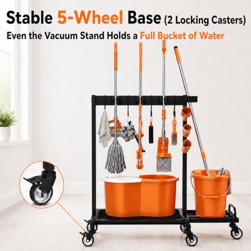 Broom Holder Cleaning Supplies Organizer - Image 2