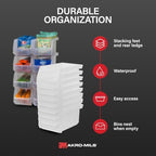 ReadySpace Medium Stackable Plastic Storage Bins - Image 3