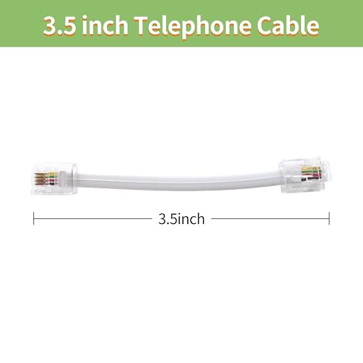 Phone Cable 2 Way Splitter RJ11 6P4C Telephone Line Cord Adapter - Image 6