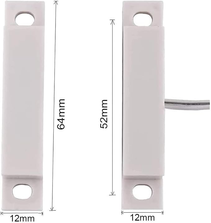 MC-32 NC Magnetic Reed Switch Surface Mount Wired Door Window Alarm, Magneti - Image 2