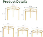 5 Pack Metal Plant Stands, Plant Shelf, Plant Holders - Image 5