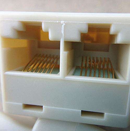 VizGiz 4 Pack RJ45 Splitter Connector Adapter 1 to 2 Female Port Plug 3 Way CAT - Image 7