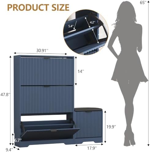 HUANLEGO Shoe Cabinet Storage for Entryway - Image 2