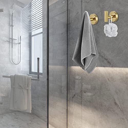Towel Hooks Bathroom Coat Robe Hook Stainless Steel Heavy Duty Door Hanger - Image 4