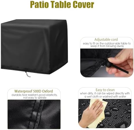 Patio Table Cover End Table Cover-17"L x 17"W x 18"H - Image 4