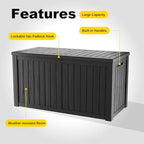 PatioZen 180 Gallon Deck Box, Resin Outdoor Storage Box - Image 6