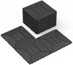 44 Pcs Plastic Interlocking Decking Tiles, Indoor & Outdoor by Unknown