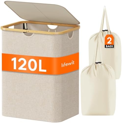 Lifewit 120L Large Laundry Basket by Lifewit