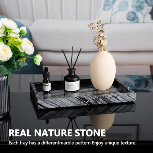 Real Natural Marble Tray for Bathroom, Kitchen Counter & Desktop - Image 4